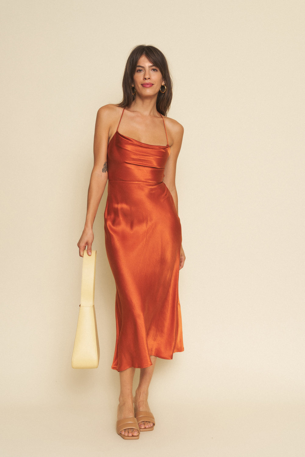 Camille Dress in Rust - Whimsy & Row