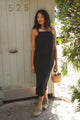 Sample Sale Loni Dress in Black Linen