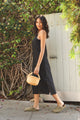 Sample Sale Loni Dress in Black Linen