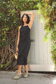 Sample Sale Loni Dress in Black Linen