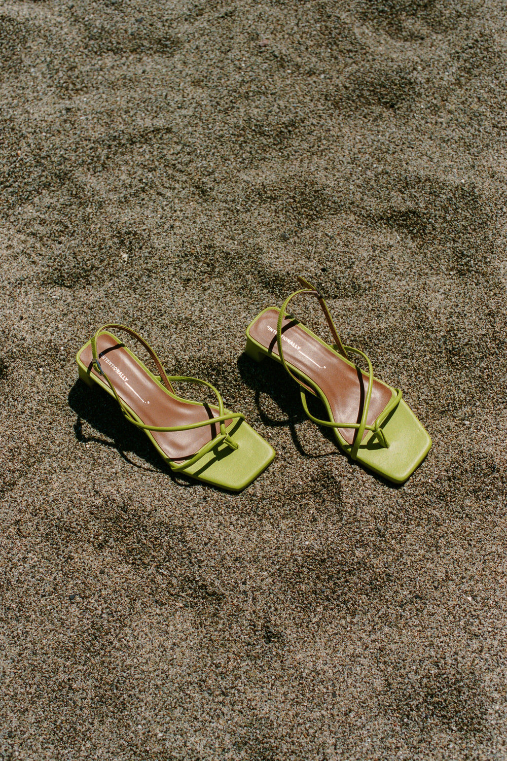 Intentionally Blank Fifi Heel in Neon Citrus - Whimsy & Row