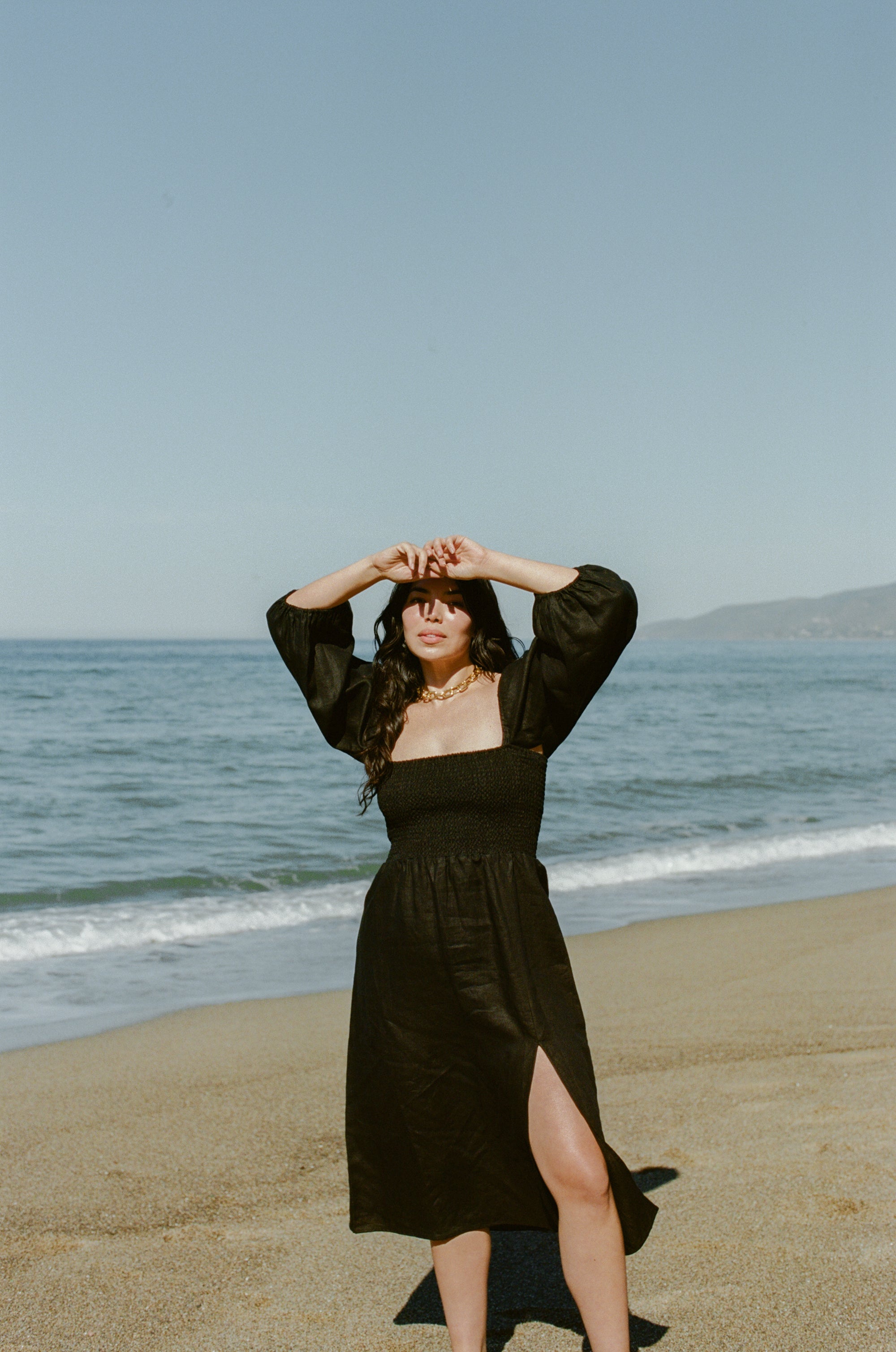 Sidney Dress in Black Linen · Whimsy and Row ~ Sustainable Clothing and Lifestyle Brand picture