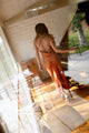 Fiona Dress in Silky Rust