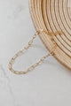 Machete Paperclip Necklace in Gold 19