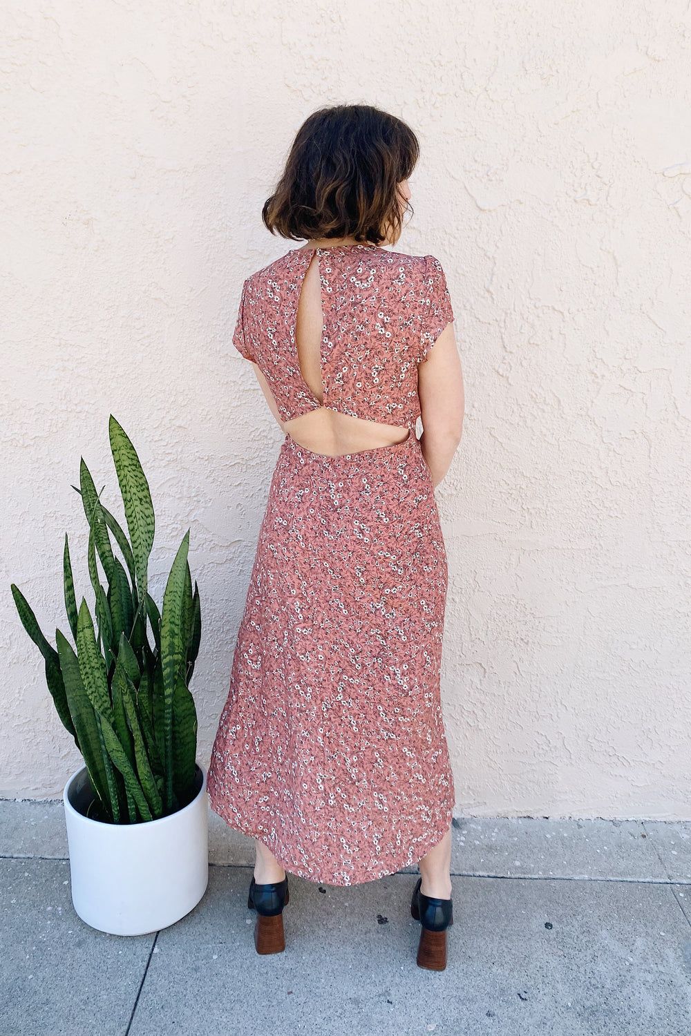 Bree Dress in Rhubarb Floral - Whimsy & Row