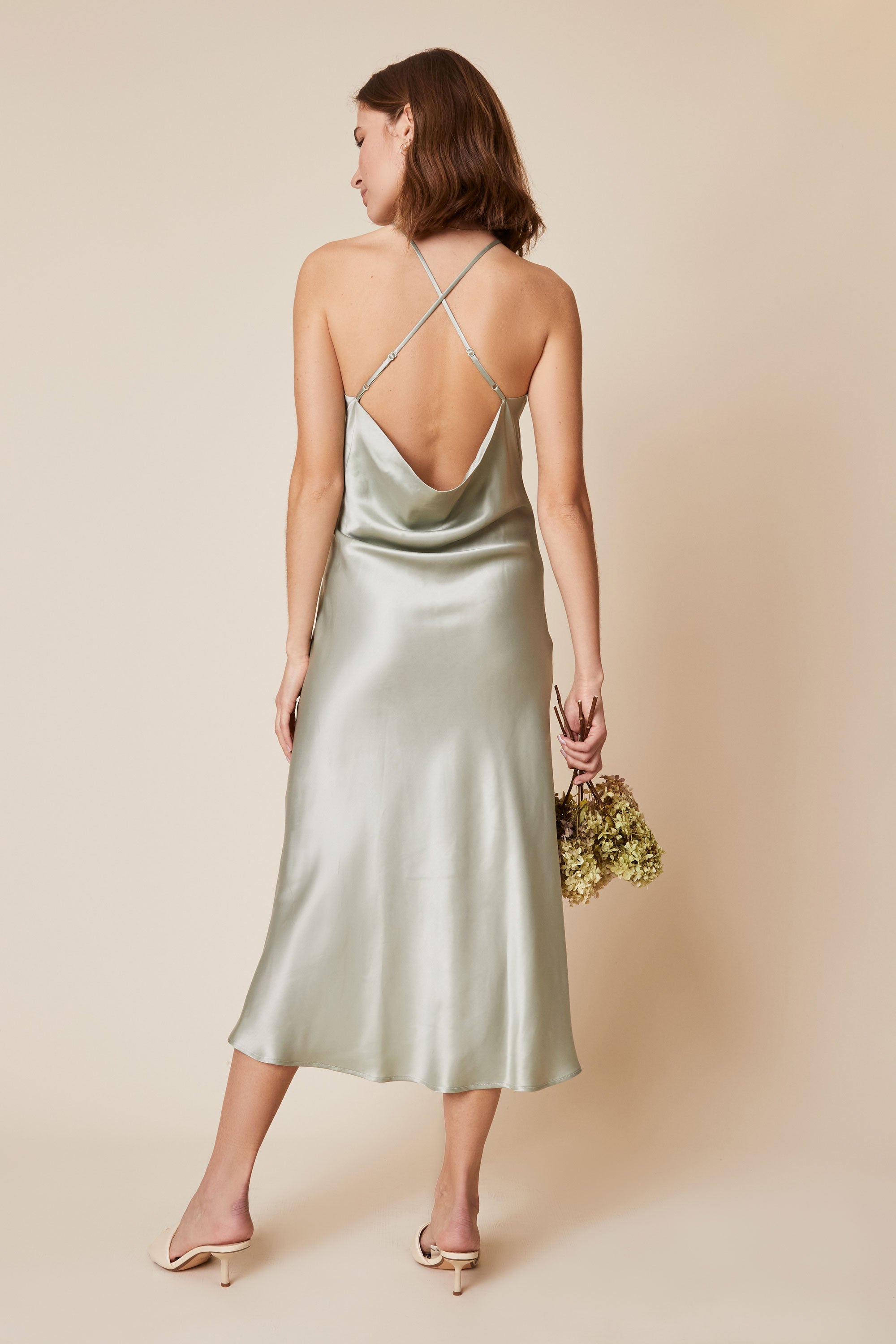 Fiona Dress in Sage - Whimsy & Row
