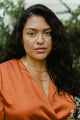 Sample Sale Lola Wrap Dress in Rust Extended