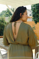 Sample Sale Lola Wrap Dress in Hunter Extended