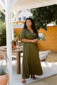 Sample Sale Lola Wrap Dress in Hunter Extended