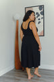 Sample Sale Frankie Dress in Black Rib Extended