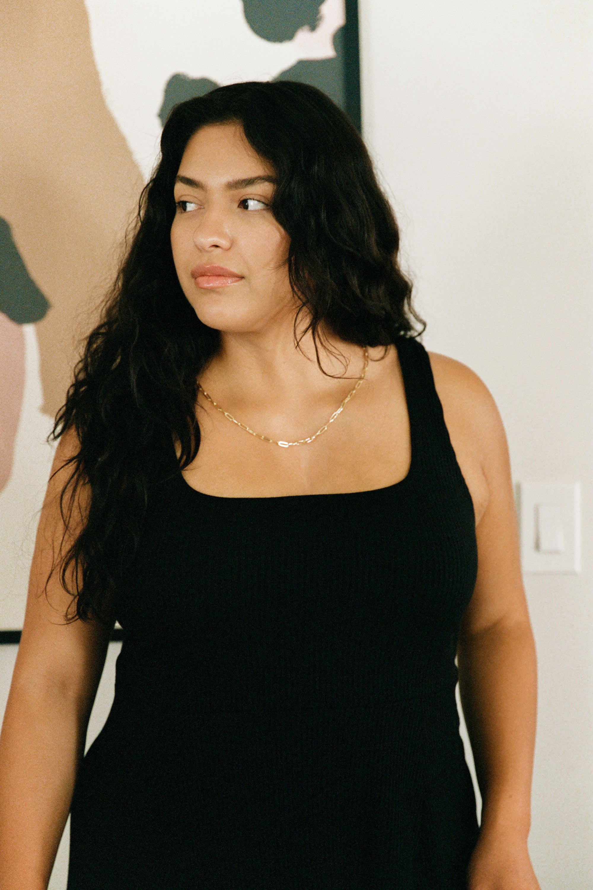 Sample Sale Frankie Dress in Black Rib Extended - Whimsy & Row