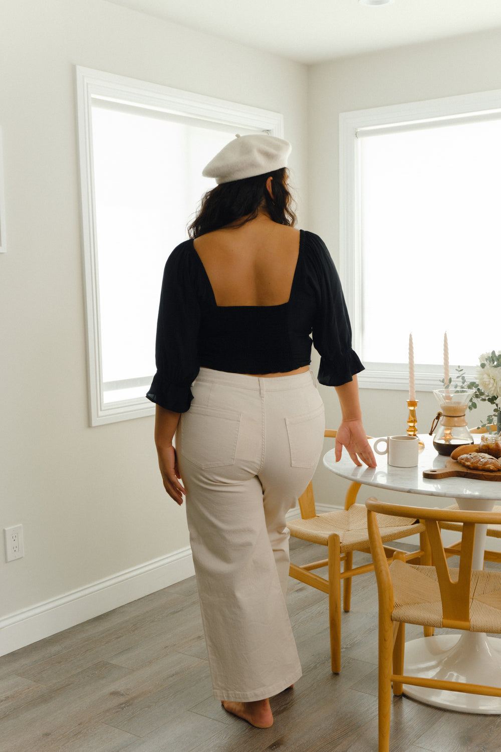 Flora Pant in Natural Extended - Whimsy & Row