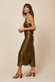 Fiona Dress in Silky Hunter