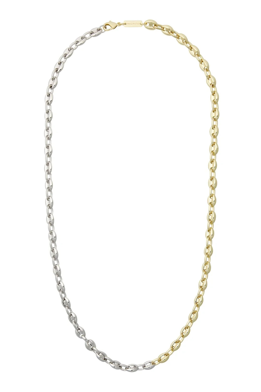 Machete Coffee Bead Necklace in Gold + Silver 18